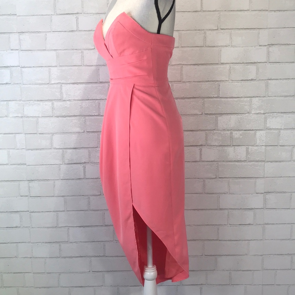 NWT Revolve Coral Riviera Strapless Midi Dress - Picture 6 of 7